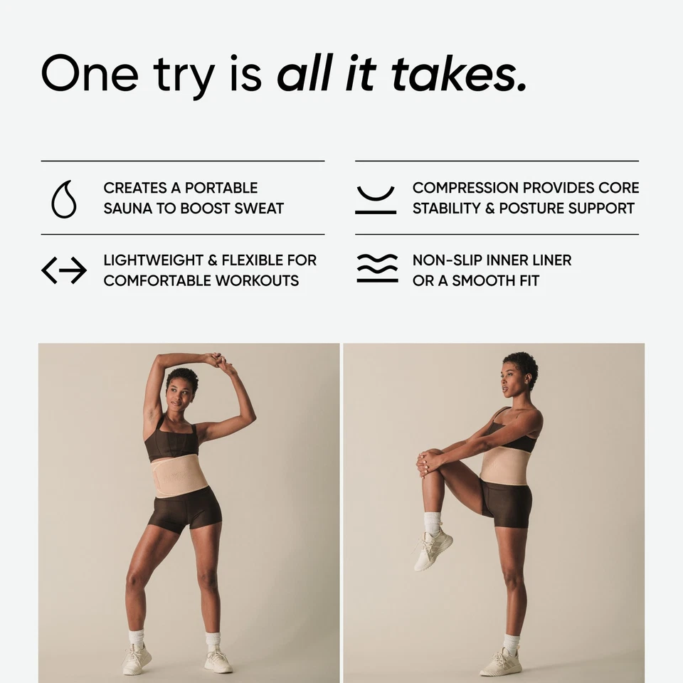 Recortadora de cintura Sweet Sweat - Toned Stone XL (51 x 10 pulgadas) Foto 4 de 4