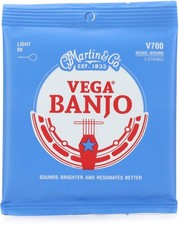 Martin V700 Vega Banjo Strings - Light 5-pack 