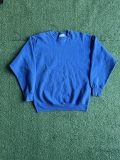Y2k Hanes Blue Crewneck Size L Made In USA