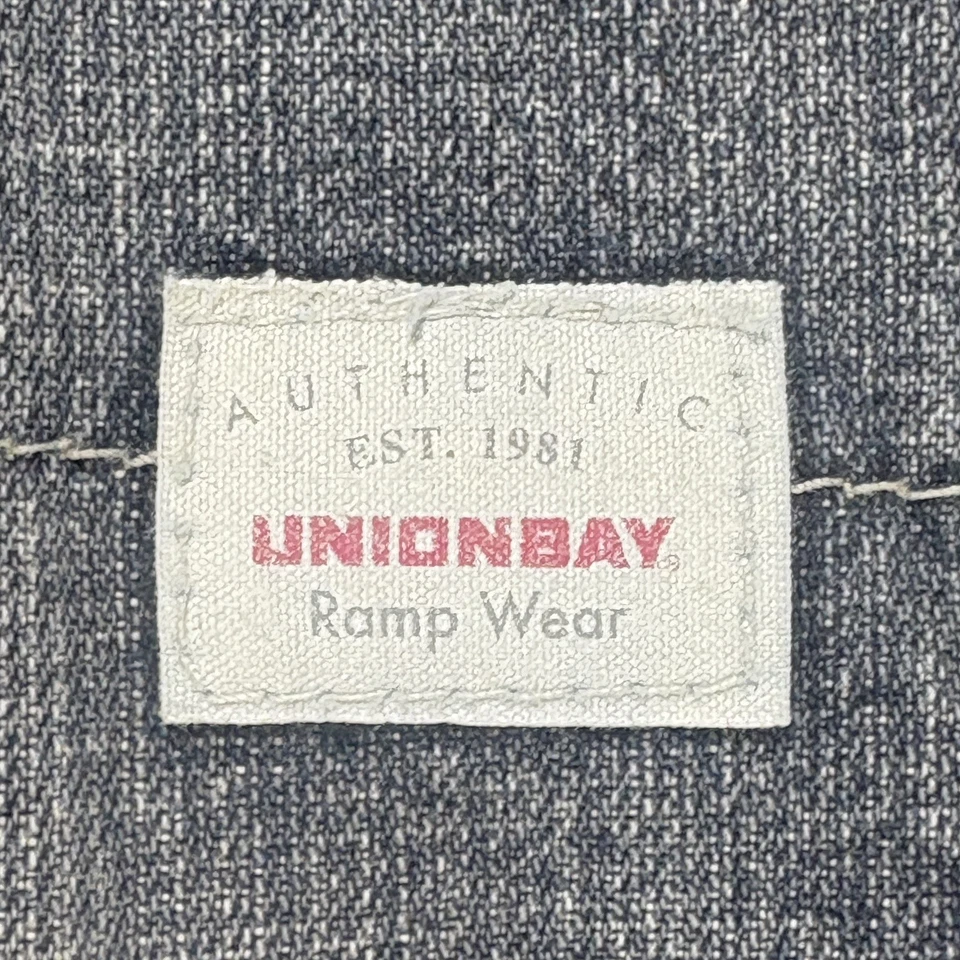 Винтажные джинсы 90-х UNIONBAY для мальчиков 6 серые черные выцветшие плотник мешковатые широкие ноги фигурист Y2K - Изображение 2 из 4