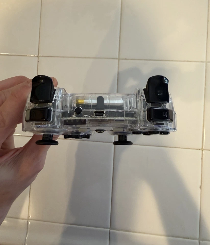 Playstation 3 Afterglow Clear Wireless PS3 Controller PL6422BT - With DONGLE - Image 2 of 2