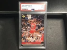 1992 Upper Deck #488 Michael Jordan Game Faces Basketball Card PSA 9 Mint