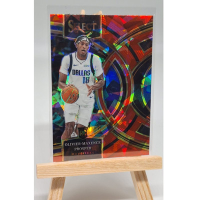 Olivier-Maxence Prosper Red Ice Prizm #112 | 2023-24 Panini Select Basketball