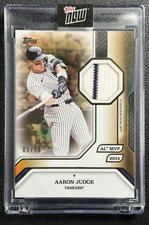 AARON JUDGE 2025 TOPPS MVP COLLECTION #36-R GU JERSEY RELIC GOLD FOIL 5/50