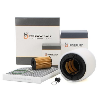 HIRSCHER Filterset 3-tlg für AUDI A4 B8 A5 8T 8F Q5 8RB 2.7/3.0 TDI 163-240 PS