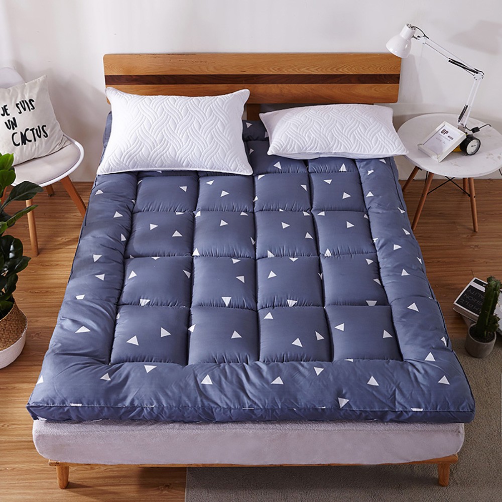 Quilted Mattress Pad Soft Cooling Mattress Topper Sleeping Pad Full/Queen/King