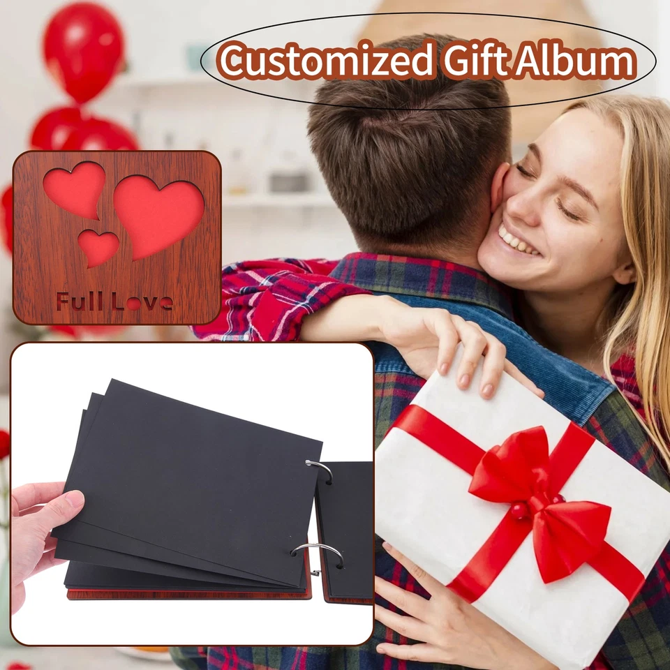 DIY Foto Album  Cover Jubilaeum Scrapbook 8 x 6  Selbstklebendes Bi8220 - Bild 2 von 4