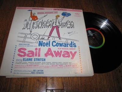 NOEL COWARD - SAIL AWAY ORIGINAL BROADWAY CAST - CAPITOL RECORDS LP
