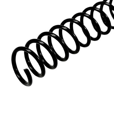 1/2'' Plastic Spiral Binding Coil, 95 Sheets Capacity, 4:1 Pitch 12.7mm Black ...