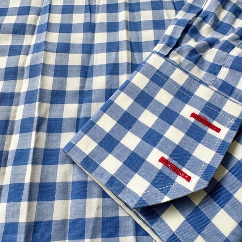 Camisa de vestir Robert Talbott Estate azul a cuadros a cuadros guinga talla 16 41 - Imagen 4 de 9