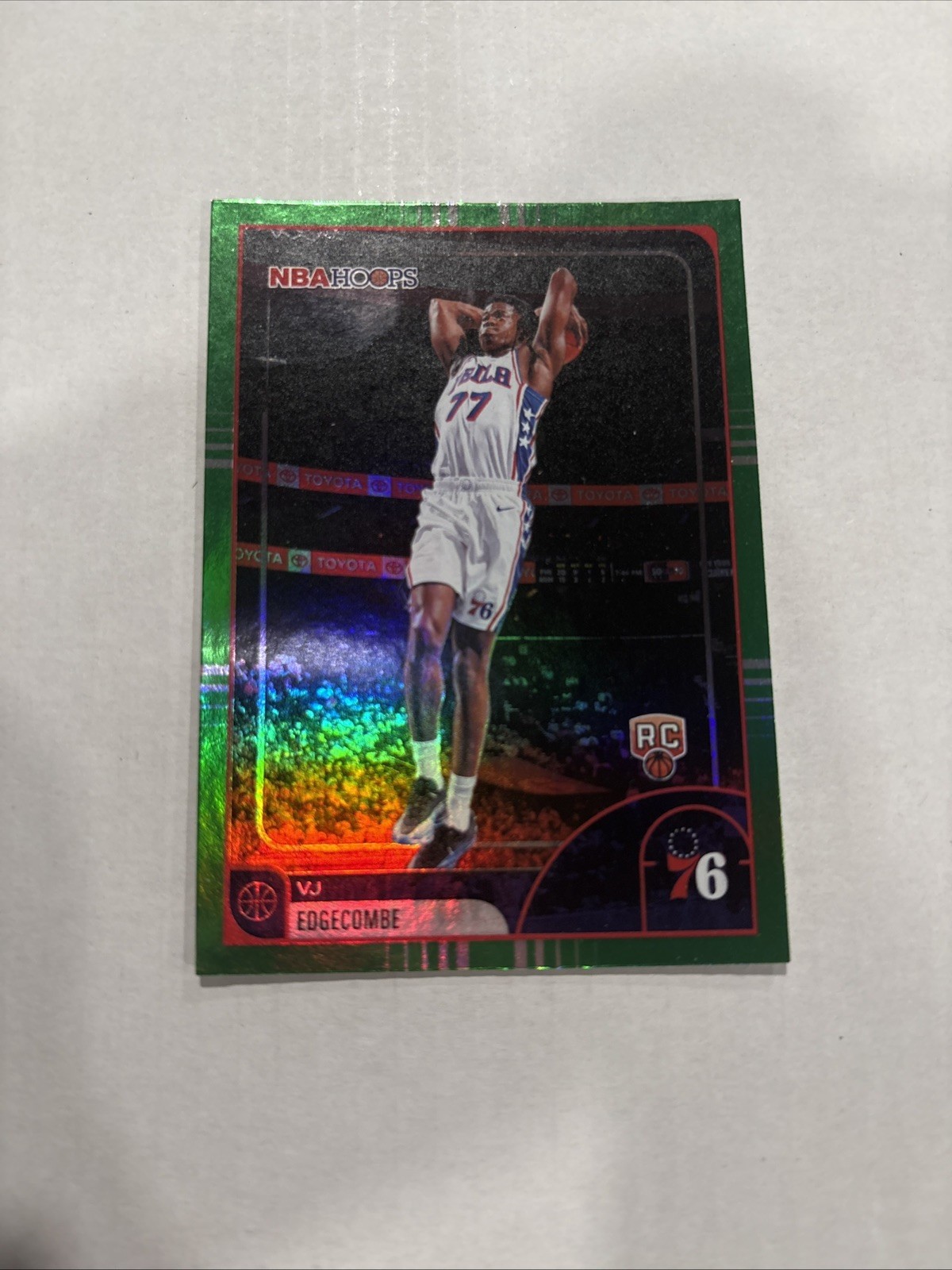 2025-26 Topps Nba Hoops - VJ Edgecombe #244 Green Hoops (RC)
