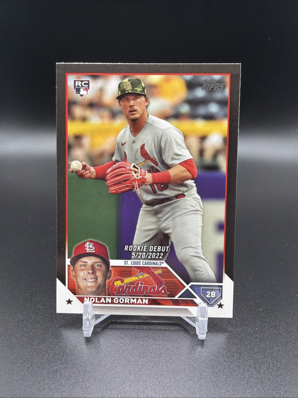 Nolan Gorman - 2023 Topps Update Series - Rookie Debut Black /72 (RC)
