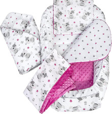 Riduttore Lettino Neonato - 100X60X15 Nido Antisoffoco Neonati 5-Parti Bozzolo C