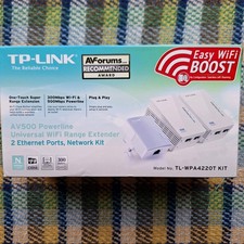 TP-LINK TL-WPA4220T KIT AV500 Powerline Wi-Fi Adapter starter kit Range Extender