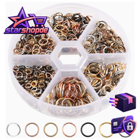 Biegeringe Offene Spaltringe 4-10Mm Gemischte Sprung Ringe Schmuckherstellung