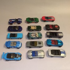 Lot of 15 Hot Wheels Convertible Cars Mustang Camaro Corvette Shelby Jaguar