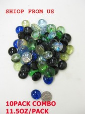 10 pack Multi-Color glass pebble Gravel for Aquarium fishing tank weight 14.4lb