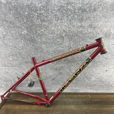 Vintage Kona Fire Mountain Steel MTB Frame 16in Small Hardtail Red CRMO 26 135