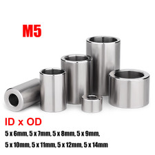 ID 5mm Stainless Steel Spacers Standoff Collar Round Unthreaded Bushing Washer