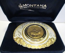 Montana SilverSmiths Bull Elk Lewis & Clark Bicentennial Belt Buckle #30 Western