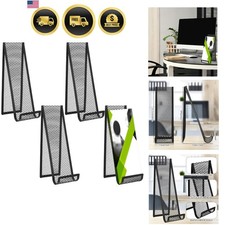 4 Pcs Metal Brochure Holder Black Mesh Brochure Stand