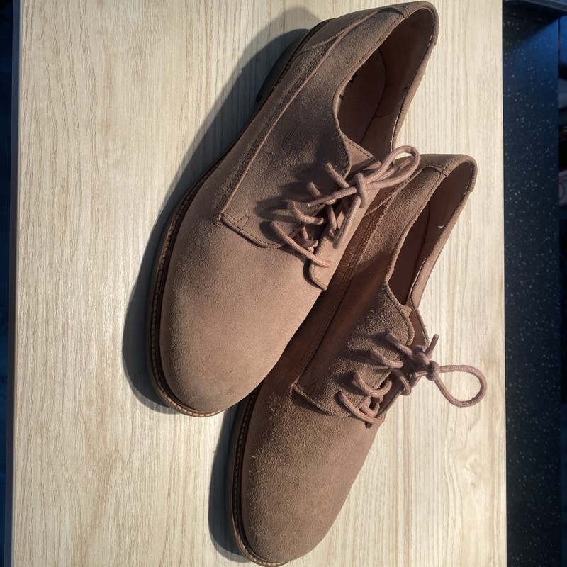 TIMBERLAND Waterproof Men's Tan Suede Oxford Shoes Size 10.5
