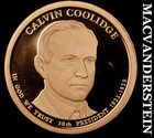 2014-S Calvin Coolidge Presidential Dollar - Choice Gem Proof  Lustrous  #M662 — photo 1