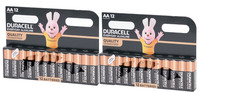 24 PZ BATTERIE ALCALINE DURACELL EVERYDAY AA (R6) STILO