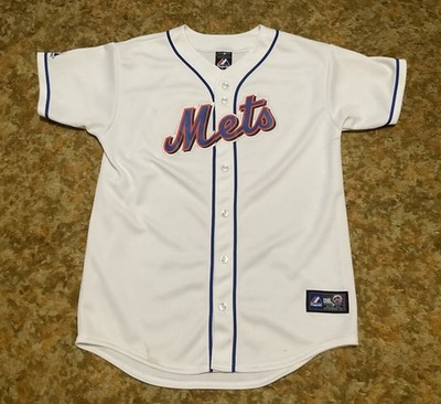 2000s NEW YORK METS WHITE JERSEY MAJESTIC SIZE MEDIUM BLANK WRIGHT PIAZZA L@@K