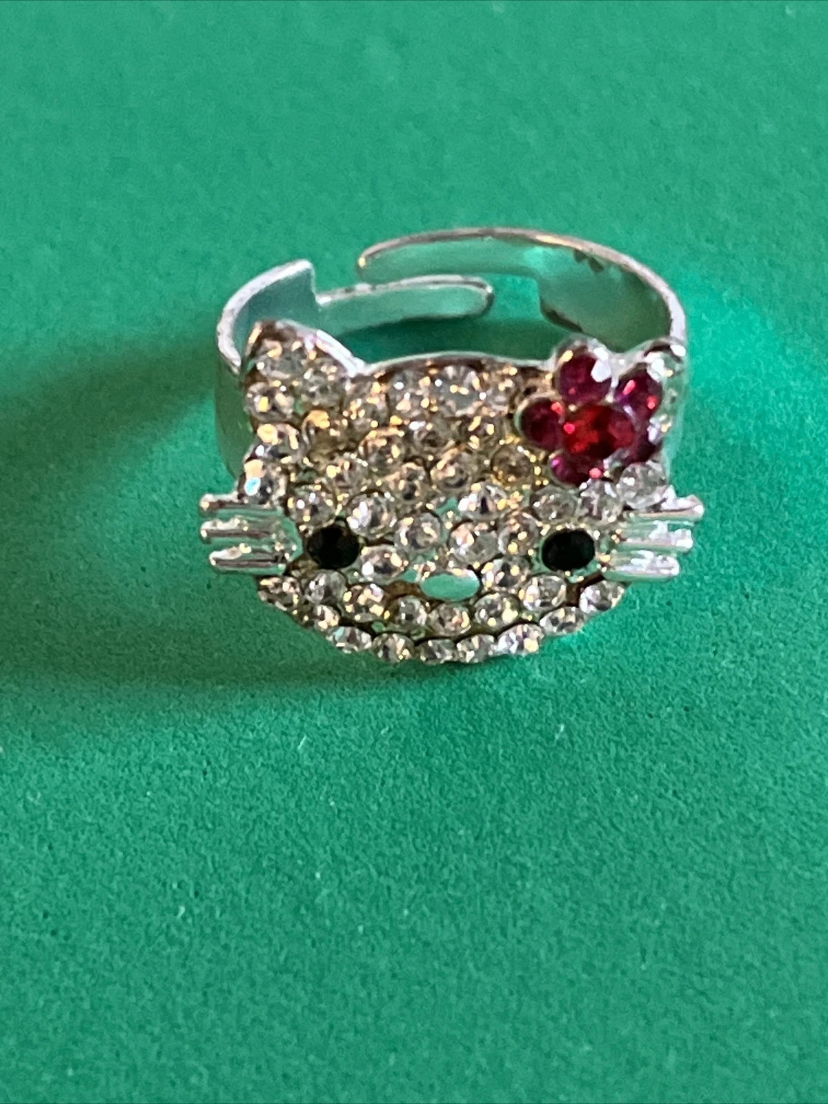 Hello Kitty Adjustable Children's Ring w/ Rhinest… - image 5