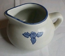 Pfaltzgraff Yorktowne Gravy Boat Blue Floral Country Cottagecore 