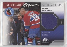 2021-22 Upper Deck SP Game Used HOF Legends Sweaters Larry Robinson #HOF-LA 4g8