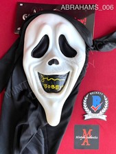 Jon Abrahams signed Ghost Face Fun World Scary Movie mask Beckett COA