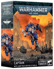 Warhammer 40k: Space Marines - Captain with Jump Pack  Relic Shield