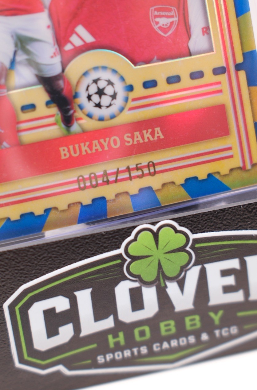 2025-26 Topps Finest UEFA Bukayo Saka FS-8 Finest Showman BLUE REFRACTOR /150 view 2