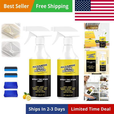 #ad 2PCS Alien Multi Purpose Stain Remover Foam Cleaner Spray A powerful cleane... $23.99