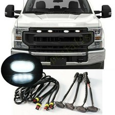 For Ford F-250 F-350 F-450 Front Grille Led Light Raptor-style White Grill Light