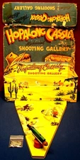 AUTOMATIC TOY COMPANY HOPALONG CASSIDY MECHANICAL TIN LITHO TOY SHOOTING GALLERY