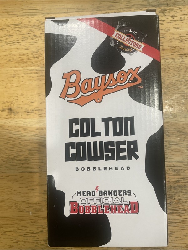 Bowie Baysox Colton Cowser Cow Bobblehead SGA Cow-Ser Orioles Bobble Head New