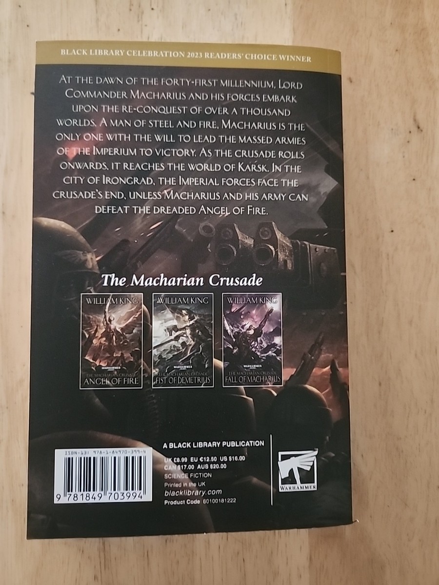 Warhammer 40k Fist Of Demetrius Roman William Keith Hardcover Black Library