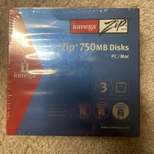 Iomega Zip Disk 750MB Cartridge 3-Pack  Discontinued by Manufacturer 