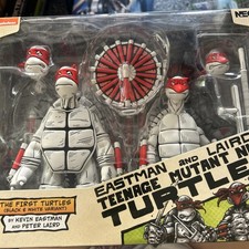 NECA TMNT Eastman & Laird The First Turtles B&W Variant Figure 2 Pack