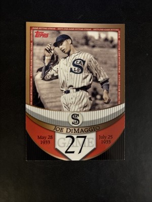 2007 Topps - The Streak before the Streak Joe DiMaggio #JDSF27