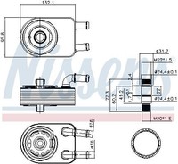 Nissens ÖLküHler, MotoröL 91202 FüR Opel