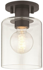 MITZI HUDSON VALLEY CEILING LIGHT FIXTURE OLD BRONZE CLEAR GLASS H108601-OB