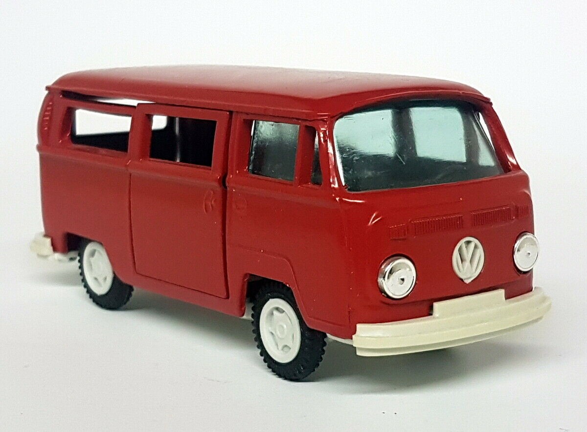 Gama Mini 1/43 Scale - 9530 Volkswagen T2 T2A Bay Bully Red Vintage Model Car