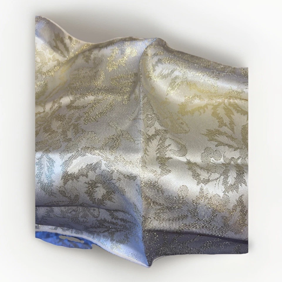 Juego de 6 servilletas de Navidad marfil crema y oro 16x16 pulgadas vacaciones Foto 3 de 4