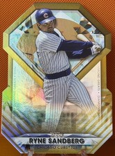 2022 Ryne Sandberg Topps Series 2 Gold /75 Diamond Greats Die-Cut Chicago Cubs