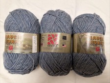 Kraemer Yarns Mauch Chunky Lot Of 3, Blueberry Ice, Wool USA Made 120 Yds/Sk