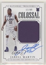 2015 National Treasures College Colossal Signatures 17/99 Jarell Martin Auto 1v7